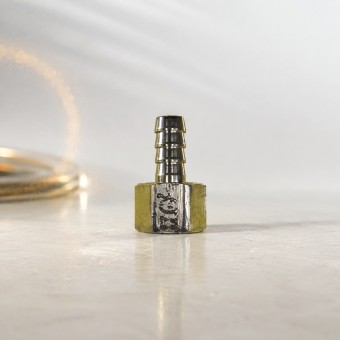 H-D Штуцер "елочка" 12мм x внутренняя резьба 1/2", сталь