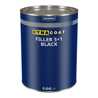 Dyna Coat Акриловый грунт-наполнитель, толстослойный быстро отвердевающий Filler 5+1 0,8л. + 0,2л отв., черный