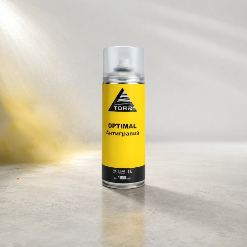 TOP.10 Refinish Высококачественный глянцевый прозрачный акриловый лак Optimal, в аэрозоле 520мл.