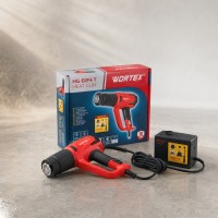 WORTEX Термовоздуходувка HG 6124 T в кор. + набор сопл 2000 Вт, 2 режима, 60-600