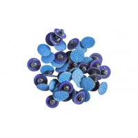 Forsage Минидиск абразивный циркониевый шлифовальный фибровый ROLOC 25мм (P80) синий