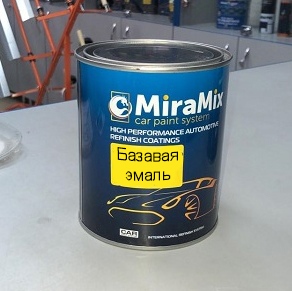 MiraMix Эмаль (краска) базовая TOYOTA 1F7, Base 1.0л