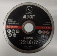 RoxelPro Отрезной круг ROXTOP ALU CUT 125x1,0x22 мм, Т41, алюминий