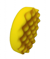 APP Круг полировальный поролоновый профилированный на липучке желтый d=150мм