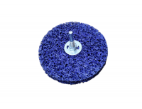 STRONG (стронг) Круг абразивный зачистной (коралл) D=125 для дрели со стержнем фиолетовый