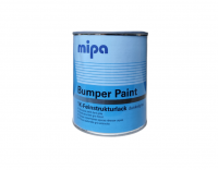 MIPA Структурная эмаль (краска) Bumper Paint по пластику (для бамперов), темно-серая 1л