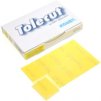 KOVAX Клейкий шлифовальный лист Tolecut stick-on -1/8 (1911517) 29 х 35 мм. Цвет: Желтый. Р-800. Стоимость за 1 лист.