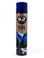 K2 Распылительный силикон "Sil", средство для консервации и смазки резиновых прокладок, аэрозоль 300 мл