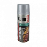 KUDO Краска (эмаль) металлик универсальная, хром, в аэрозоле 520 мл