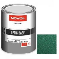 NOVOL Эмаль (краска) базовая LADA 963 Зеленый (GREEN), Optic Base 1.0л