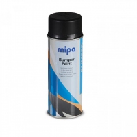 MIPA Структурная эмаль (краска) Bumper paint по пластику (для бамперов), черная, аэрозоль 400мл