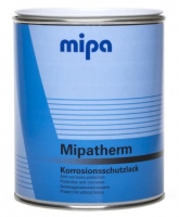 MIPA Эмаль (краска) Mipatherm термостойкая, антикоррозионная черная 800°C, 750мл