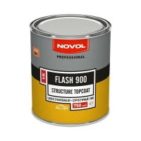 NOVOL Структурная эмаль (краска) FLASH 900 по пластику (для бамперов), 0.75л.