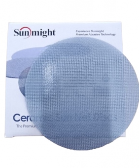 SUNMIGHT Круг абразивный шлифовальный CERAMIC SUN NET, 150мм, на сетчатой основе X713T, градация P80