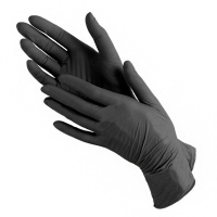FORMEL Перчатки нитриловые, черные, размер, 1 пара