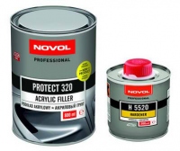 Novol Акриловый грунт-наполнитель толстослойный PROTECT 320 5+1 серый 0,8+0,2л