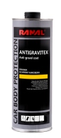 RANAL Антигравийное покрытие, cредство для защиты кузова ANTIGRAVITEX 1кг, цвет: черный
