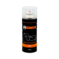 REMIX  Бесцветный акриловый лак SPRAY ACRYLIС CLEAR COAT (бесцветный блеск), 400мл