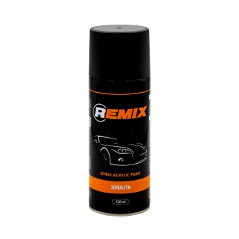 REMIX Эмаль (краска) SPRAY ACRYLIС PAINT черная матовая 520мл