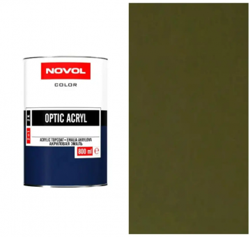 NOVOL Эмаль (краска) акриловая 2K LADA 303 ХАКИ (цвет: зеленый), БЕЗ ОТВЕРДИТЕЛЯ