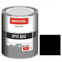 NOVOL Эмаль (краска) базовая DEEP BLACK (Toyota/lexus 202, Mersedes 040) Optic Base 1.0л