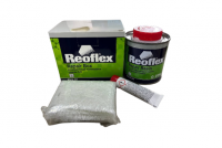 REOFLEX Ремонтный комплект для бамперов (полиэфирная смола для авто 0.25кг + отв. 15 гр. + стекловолокно 0,25 м2 (стекломат))