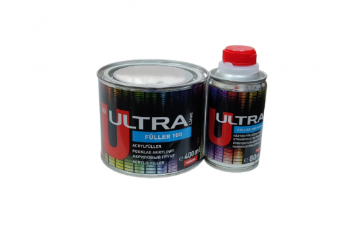 ULTRA Акриловый грунт-наполнитель Fuller 100 0.4л+0.08л серый