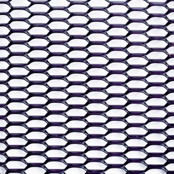 Сетка декоративная черная алюминиевая 500х1000 шестигранник