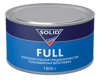 SOLID Наполнительная среднезернистая полиэфирная шпатлевка Full 1,8кг