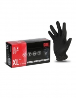 SOLL Перчатки нитриловые одноразовые размер XL (50 пар в упаковке)