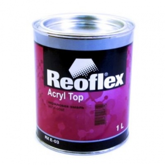 REOFLEX Эмаль (краска) акриловая 2К Acryl Top 001 Extra Silver (крупное серебро), 1л, БЕЗ ОТВЕРДИТЕЛЯ