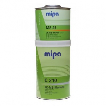 MIPA  Бесцветный акриловый лак C210 Klarlack MS, 1л + 0.5 отв. MS25