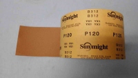 Абразивная бумага SUNMIGHT (желтая) в рулонах для сухой шлифовки , P100