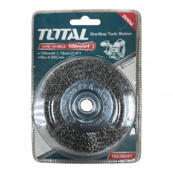 TAC36041, Щетка проволочная дисковая 100мм TOTAL