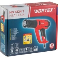 WORTEX Термовоздуходувка HG 6124 T в кор. + набор сопл 2000 Вт, 2 режима, 60-600