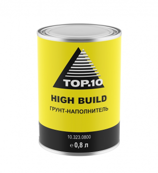 TOP.10 Refinish Акриловый грунт-наполнитель HIGH BUILD, белый, комплект 0,8+0,2 л.