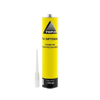 TOP.10 Refinish Полиуретановый шовный кузовной герметик, туба OPTIMAL 310мл