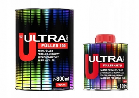 ULTRA Акриловый грунт-наполнитель Fuller 100 0.8л+0.16л черный