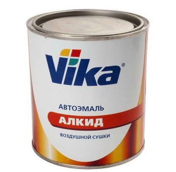 VIKA Эмаль (краска) алкидная воздушной сушки LADA 601 Черный 0,9л