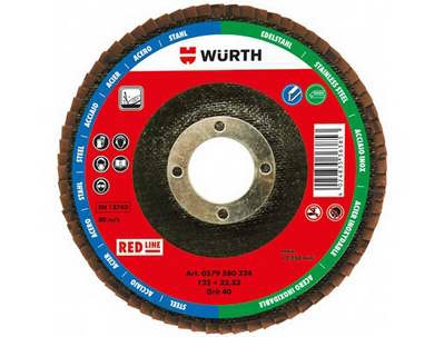 Wurth Диск зачистной лепестковый Optimum 125мм Р80