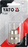 YATO Быстросъёмное соединение с клапаном "ёлочка" 10.0 мм. YT-2397