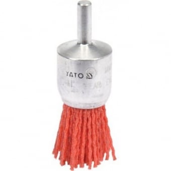 YATO Щётка-крацовка "Кисть" 25мм со стержнем (нейлон)