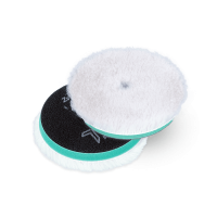 ZviZZer Полировальный круг из натурального меха на твердом THERMO WOOL поролоне 30мм (RO) 160/25/150, зеленый